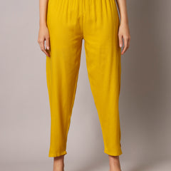 Yellow Embroidered Kurta Pant