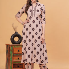 Women Ethnic Motifs Printed Regular Kurta with Patiala