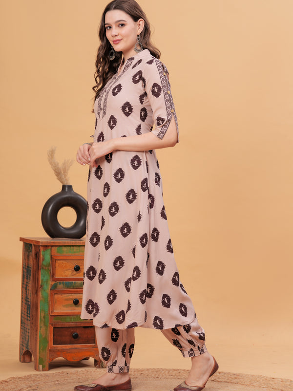 Women Ethnic Motifs Printed Regular Kurta with Patiala
