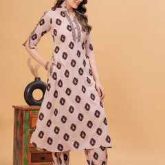 Women Ethnic Motifs Printed Regular Kurta with Patiala