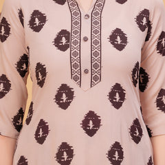Women Ethnic Motifs Printed Regular Kurta with Patiala