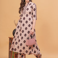 Women Ethnic Motifs Printed Regular Kurta with Patiala