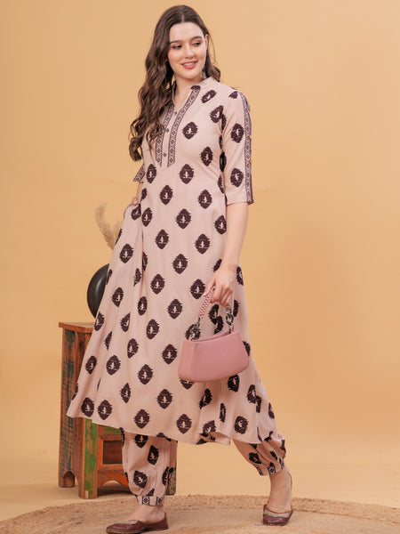 Women Ethnic Motifs Printed Regular Kurta with Patiala