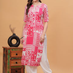 Women Floral Printed Regular Kurta with Salwar