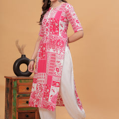 Women Floral Printed Regular Kurta with Salwar