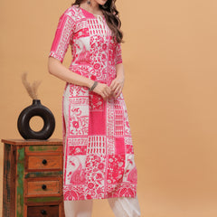 Women Floral Printed Regular Kurta with Salwar