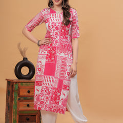 Women Floral Printed Regular Kurta with Salwar