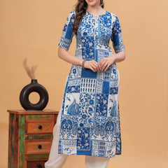 Women Floral Printed Regular Kurta with Salwar