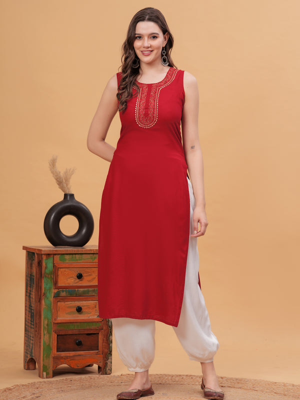 Women Gotta Patti Kurta with Harem Pants
