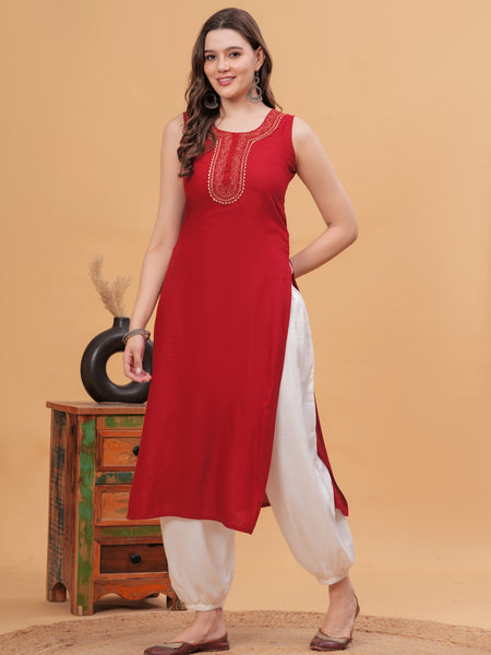 Women Gotta Patti Kurta with Harem Pants