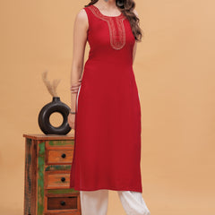 Women Gotta Patti Kurta with Harem Pants