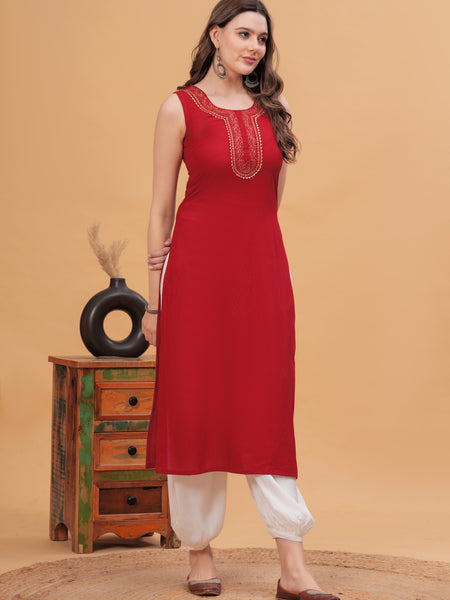 Women Gotta Patti Kurta with Harem Pants