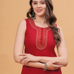 Women Gotta Patti Kurta with Harem Pants