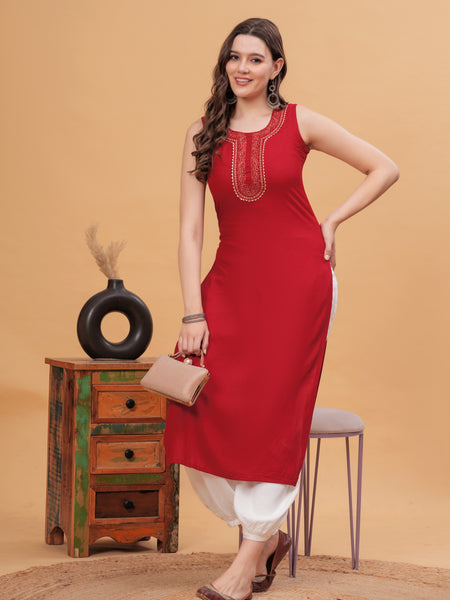 Women Gotta Patti Kurta with Harem Pants