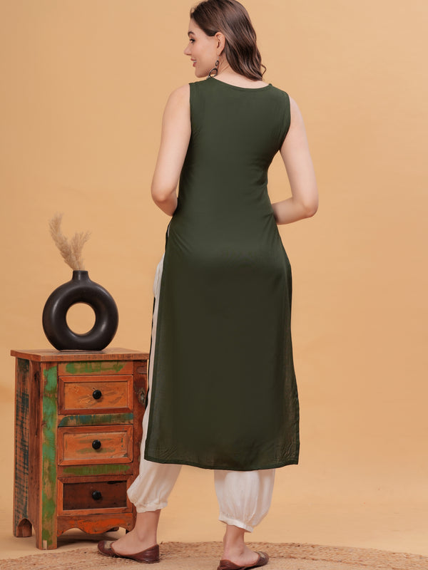 Embroidered Gotta Patti Kurta with Patiala