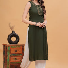 Embroidered Gotta Patti Kurta with Patiala
