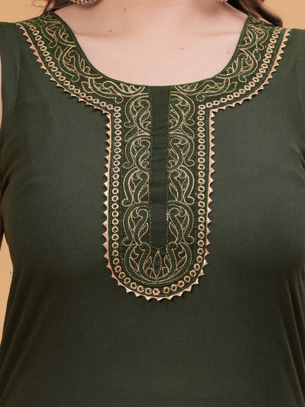 Embroidered Gotta Patti Kurta with Patiala