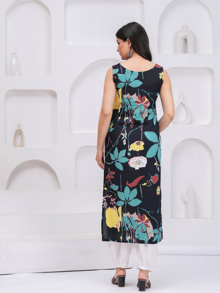 Women Floral Printed Daily Straight Kurta