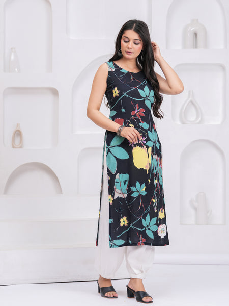 Women Floral Printed Daily Straight Kurta