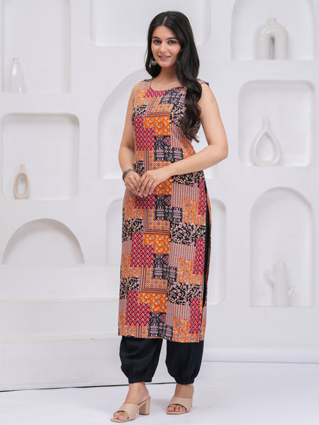 Women Ethnic Motifs Straight Kurta
