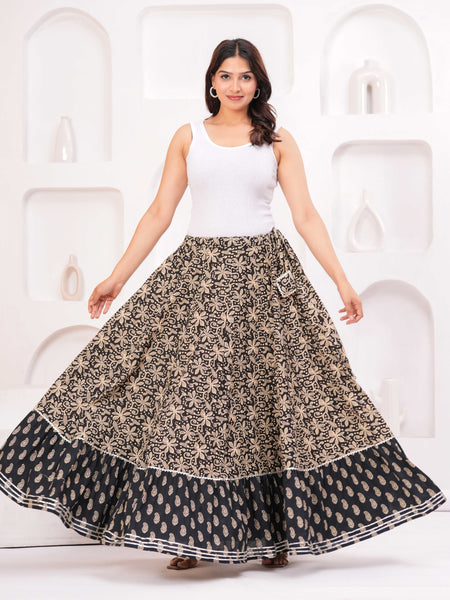 Women Casual Cotton Blend Skirt