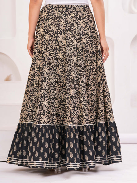 Women Casual Cotton Blend Skirt