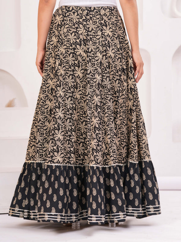 Women Casual Cotton Blend Skirt