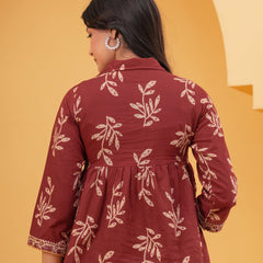 Brown Cotton Top Back