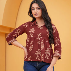 Brown Cotton Top Picture