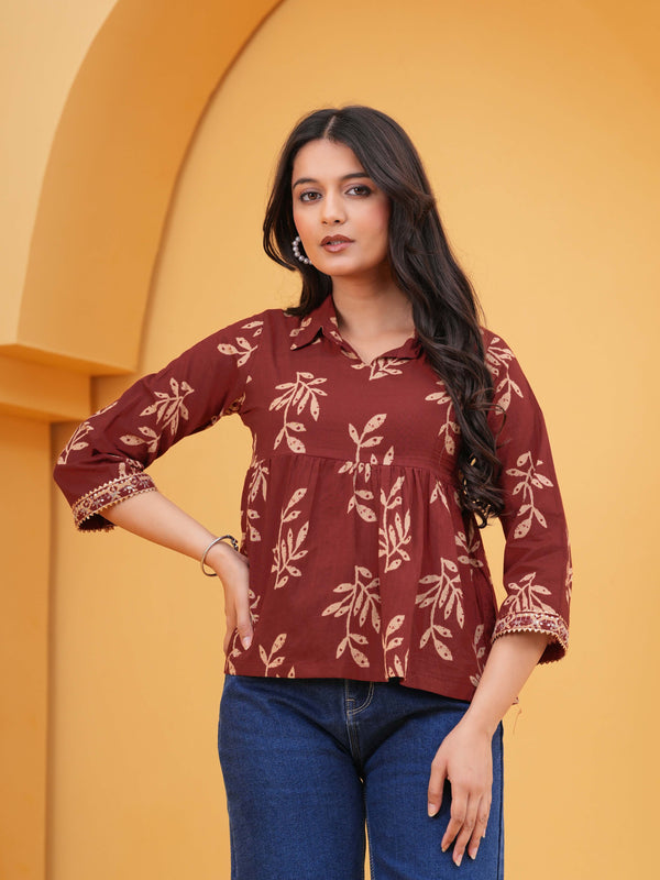 Brown Cotton Top Picture