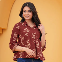 Brown Cotton Top Image