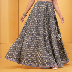 Printed Maxi Flared Skirts