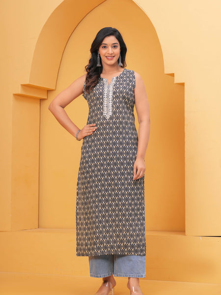 Women Geometric Printed Kurta