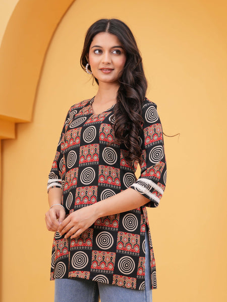 Ethnic Motifs Printed V-Neck Kurti