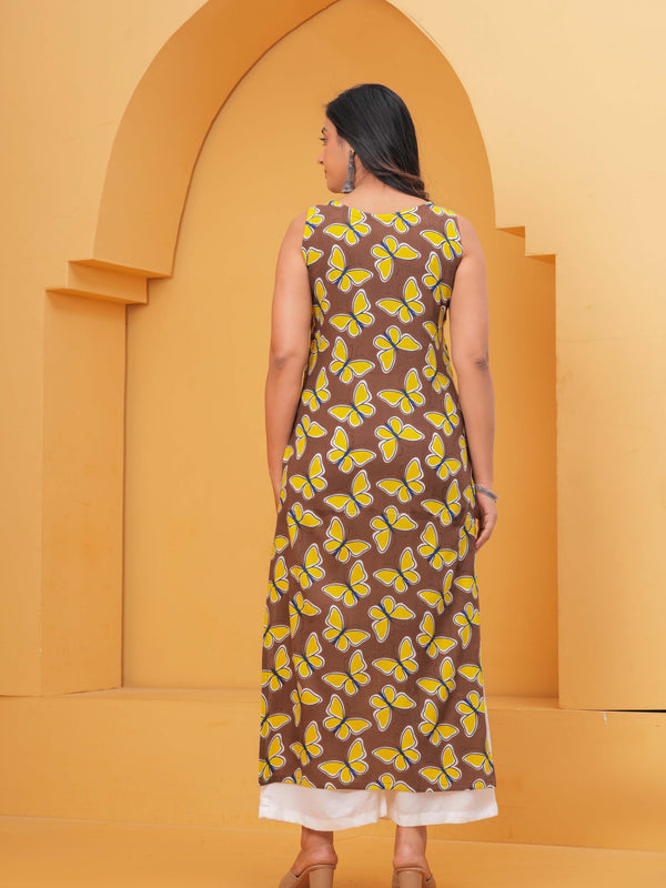 Women Ethnic Motifs Printed Cotton Kurta