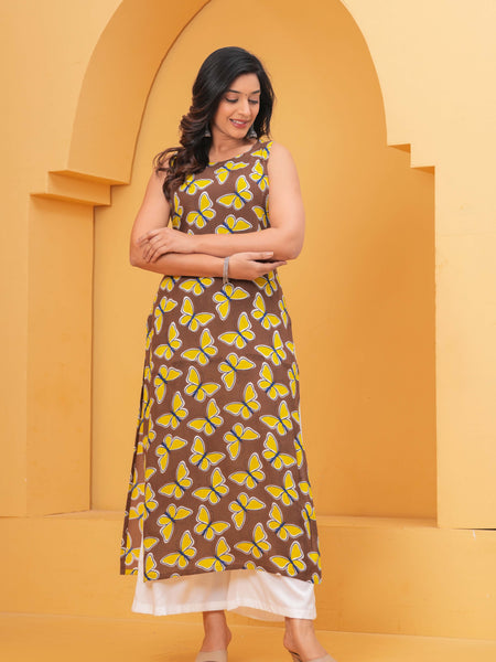 Women Ethnic Motifs Printed Cotton Kurta