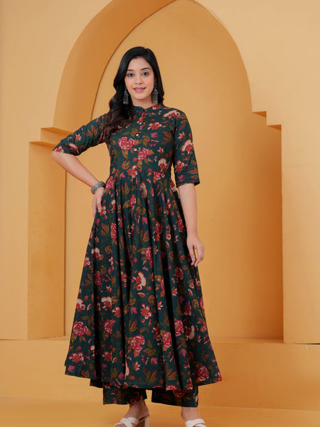 Anarkali kurta with palazzos
