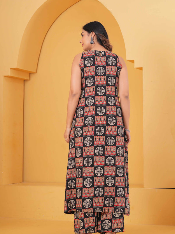 Women Printed Regular Kurta with Palazzos