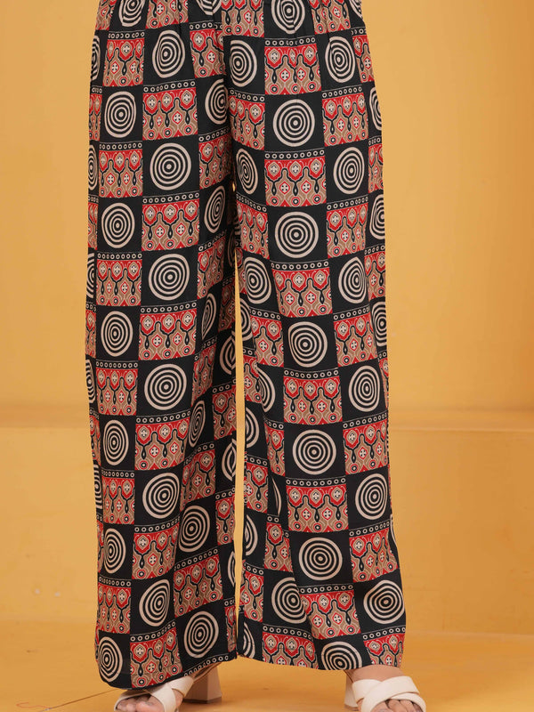 Women Printed Regular Kurta with Palazzos