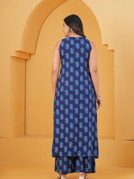 Women Ethnic Motifs Printed Regular Kurta with Palazzos