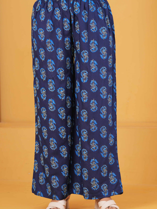 Women Ethnic Motifs Printed Regular Kurta with Palazzos