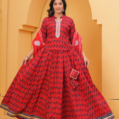 thread work kurti set
