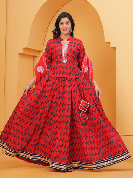 thread work kurti set
