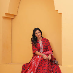ethnic printed skirt set

