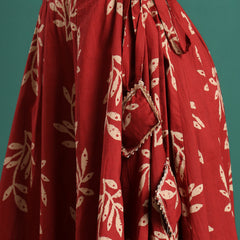 Floral Printed Flared Maxi Skirt