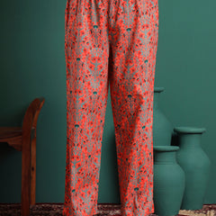 Women Floral Printed Cotton Kurta with Trousers & Dupatta