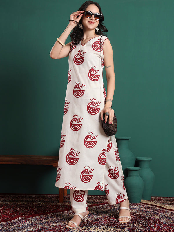 Women Ethnic Motifs Printed Kurta with Trousers