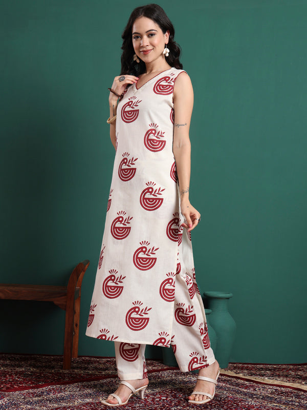 Women Ethnic Motifs Printed Kurta with Trousers