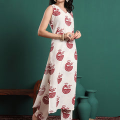 Women Ethnic Motifs Printed Kurta with Trousers