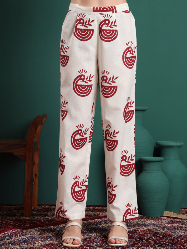 Women Ethnic Motifs Printed Kurta with Trousers